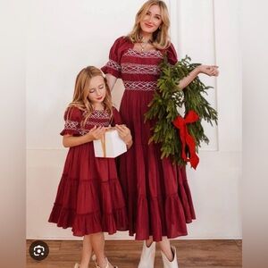 Ivy City Co Red Liesl Midi Dress